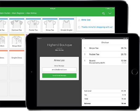 Vend Customer Display on iPad.
