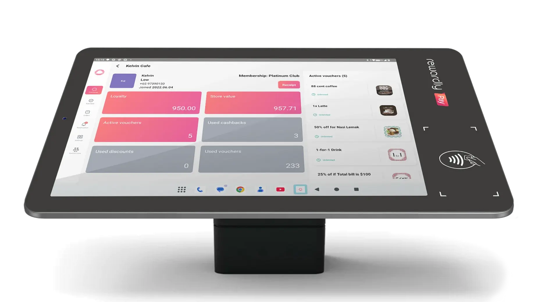 Rewardly POS system integration with LoyaltyOS