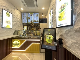 Shawarma Shack using Rewardly Kiosk to enable self ordering to reduce cashier workload