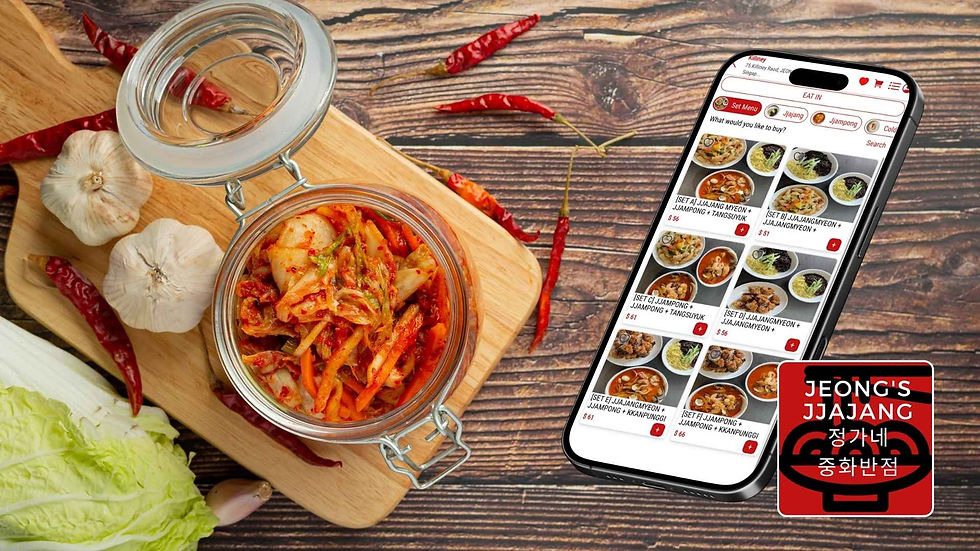 Jeong's Jjajang authentic Korean food in Singapore