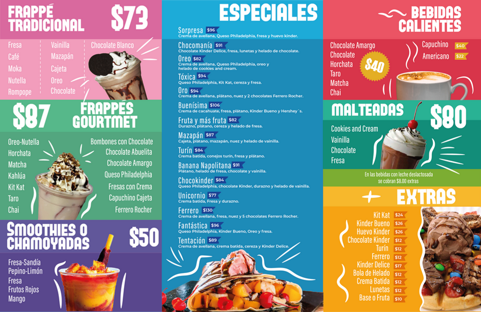 Menú Crepa Truck