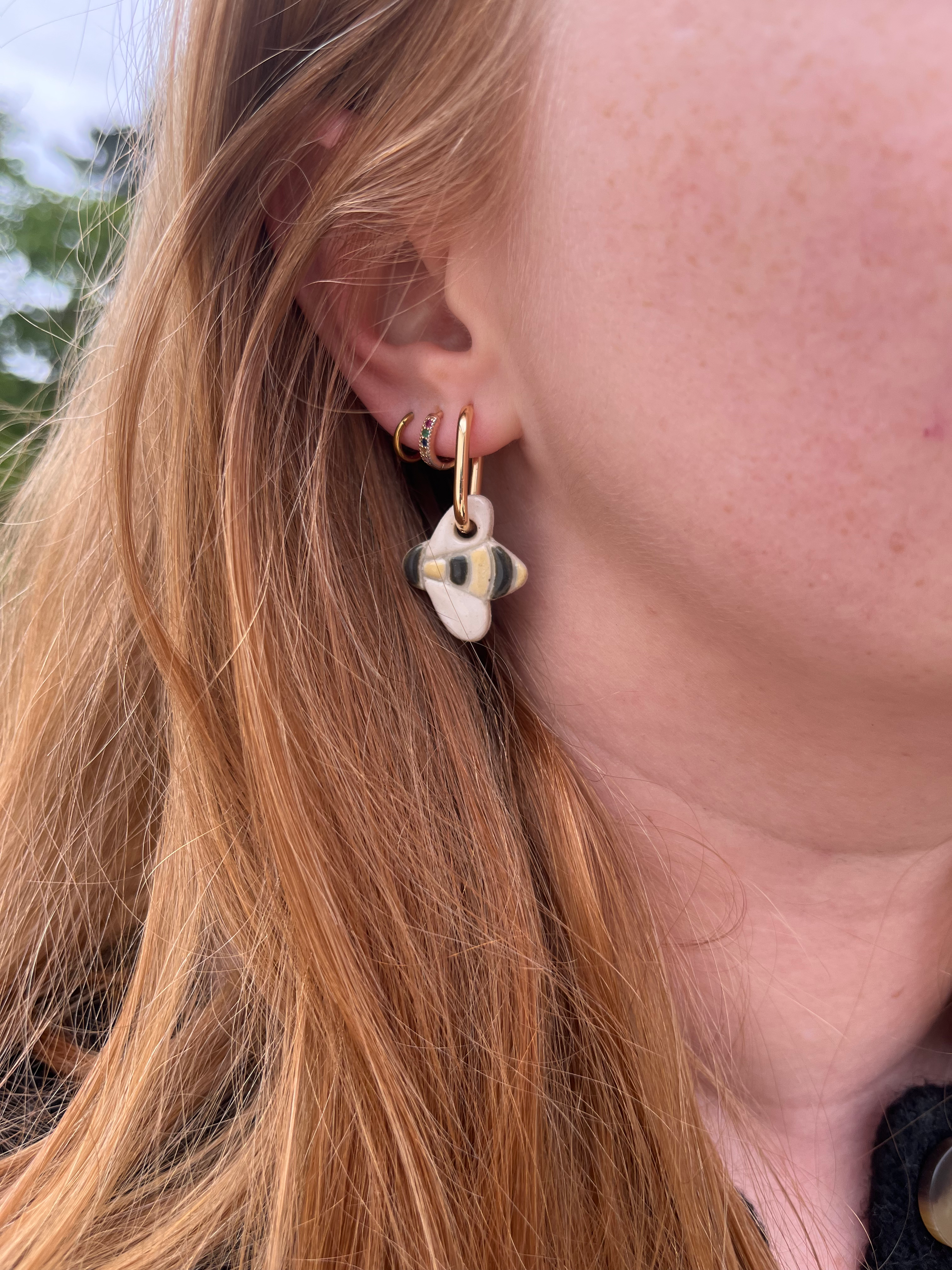 Boucles d'oreilles abeilles