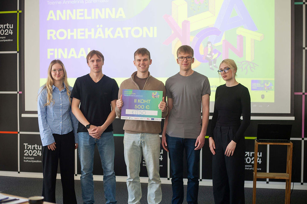 Young innovators shape sustainable solutions in Tartu: Highlights from the Annelinn Green Hackathon