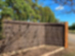 Brush panel fence
