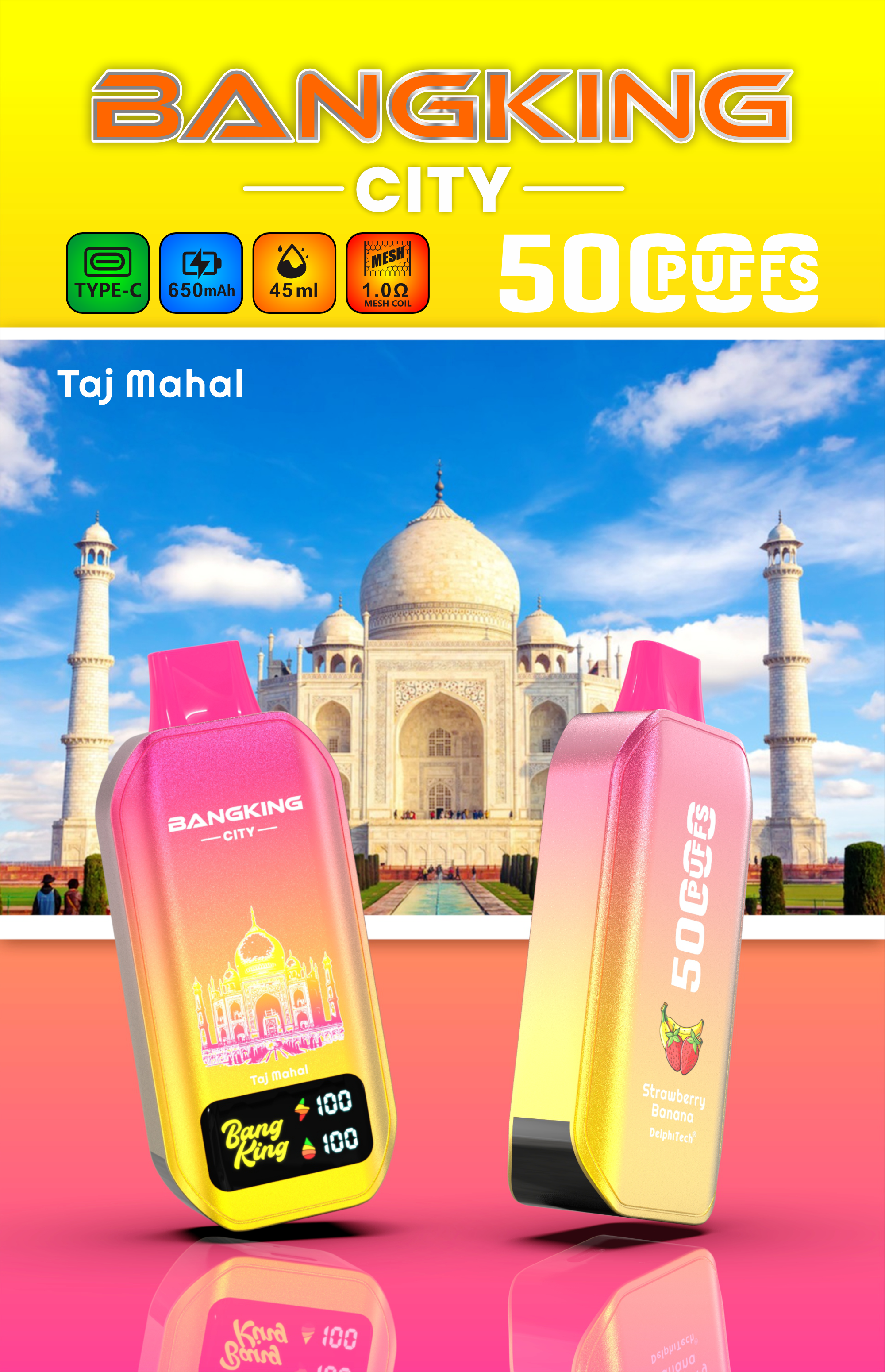 BANG KING 50K City  ストロベリーバナナ