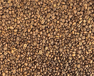hell geröstete Kaffeebohnen