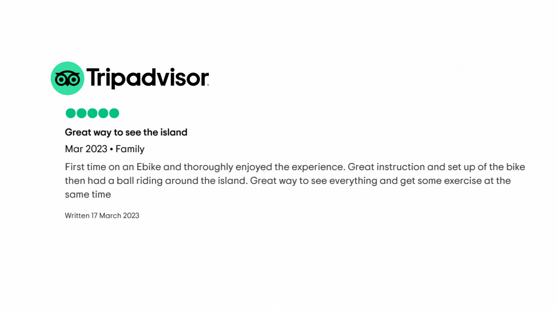 stewart island rakiura bike experience 5 star reviews  animated 