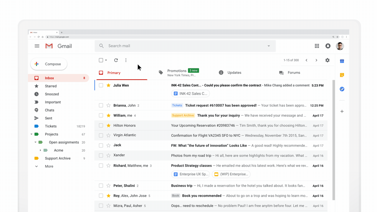 Your Emails are now interactive with AMP for Gmail