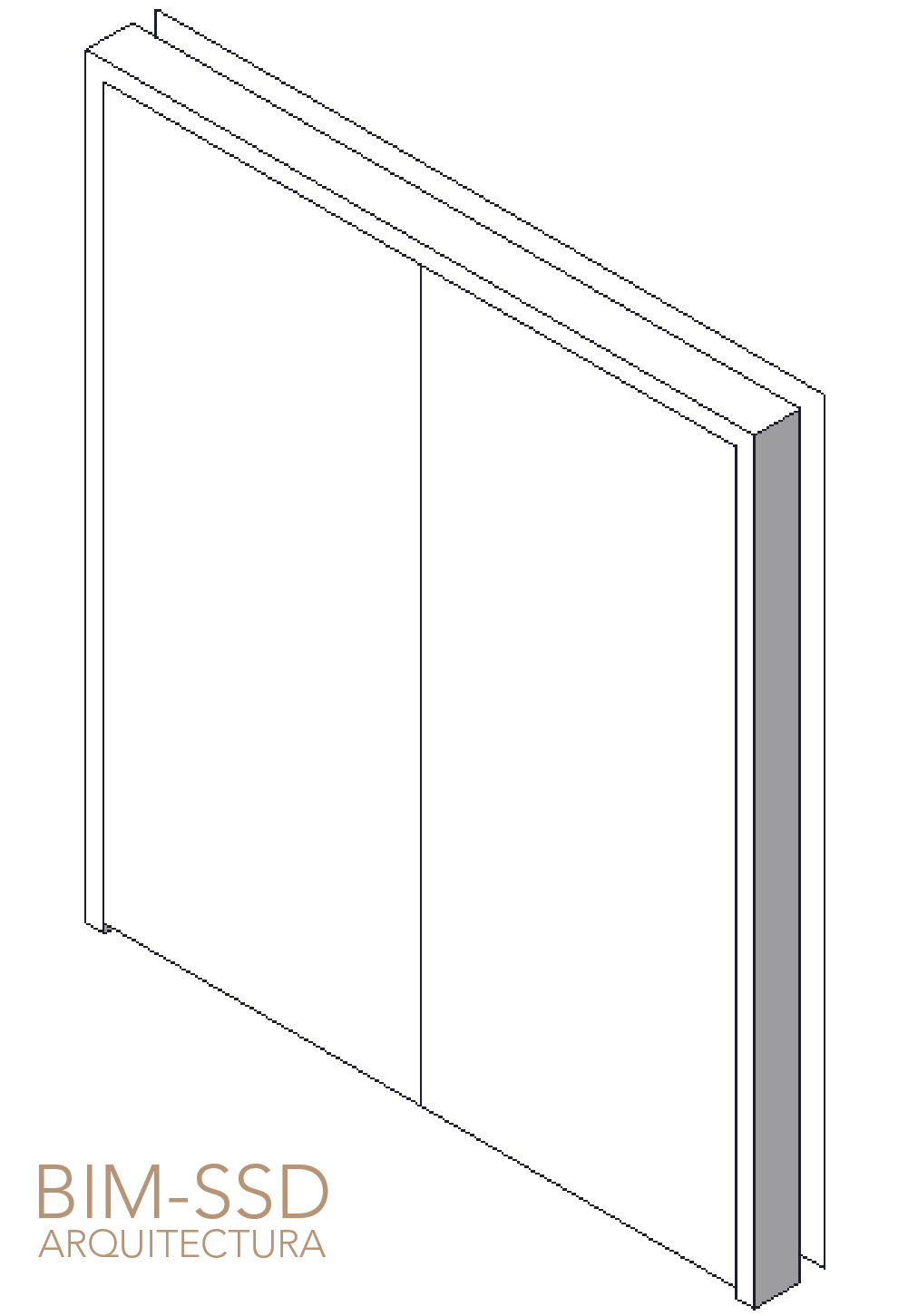 Puerta sencilla doble