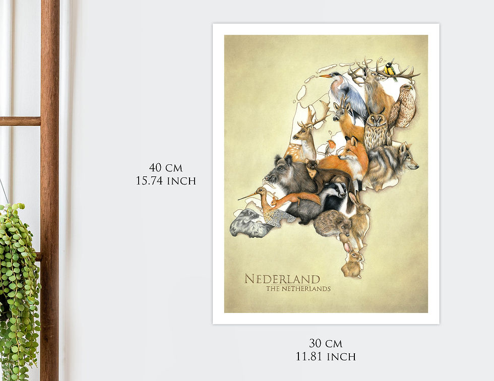 Thumbnail: Dieren van Nederland, Landkaart