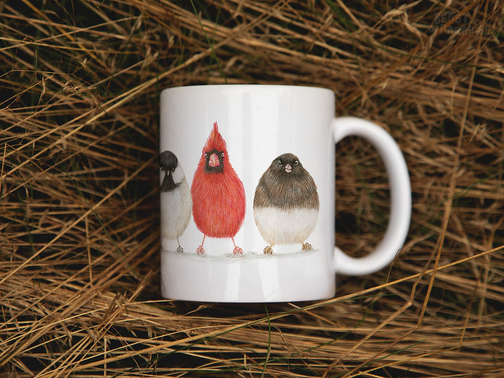 Thumbnail: Mug North American Birds (Cute Little Birdies)
