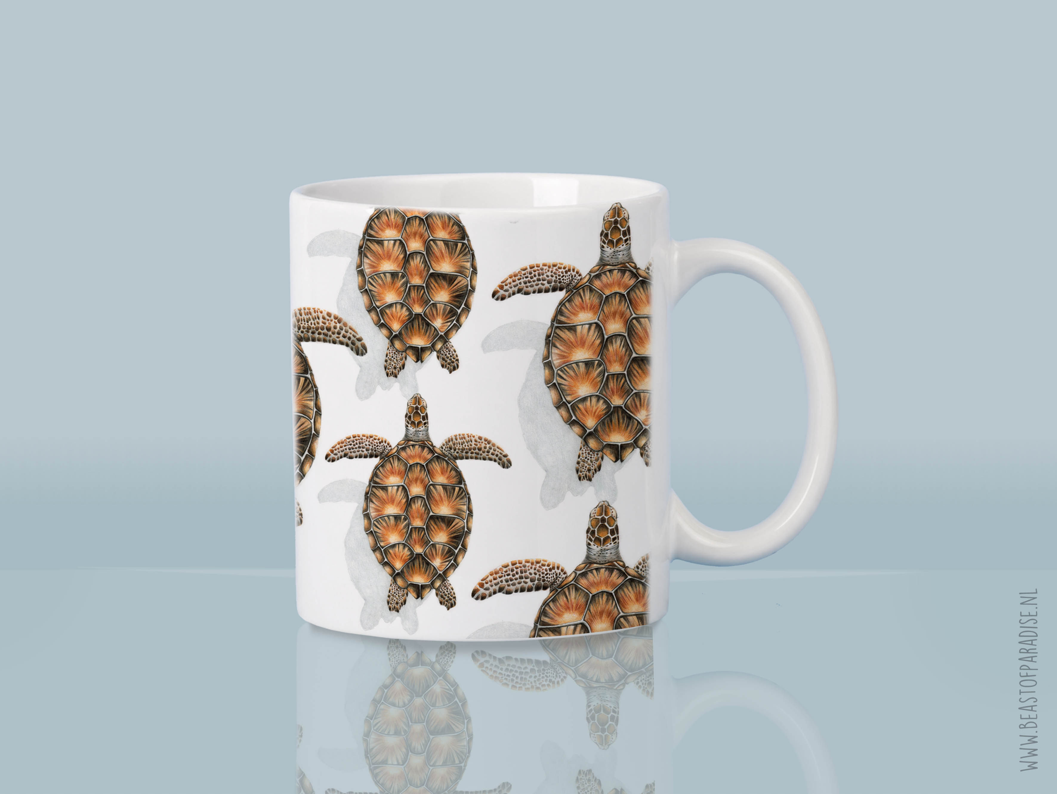 Mok met Zeeschildpadden