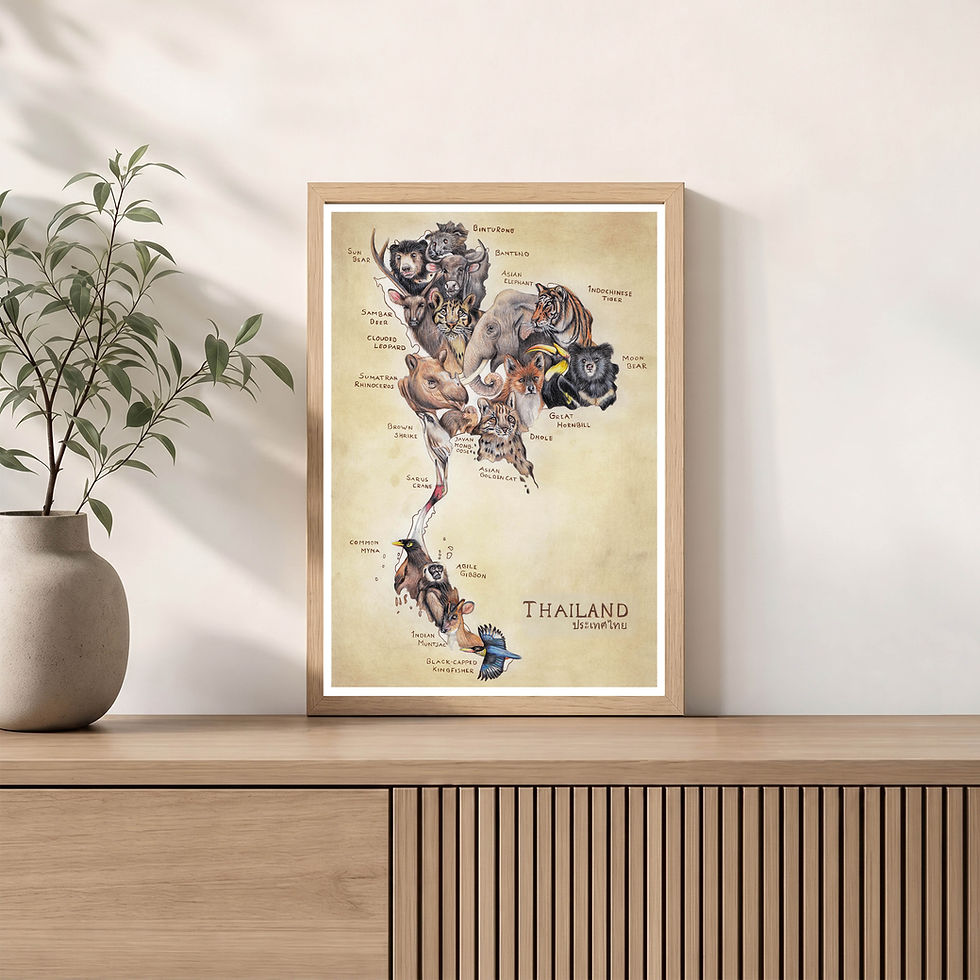 Thumbnail: Wildlife of Thailand, 30x 20 cm