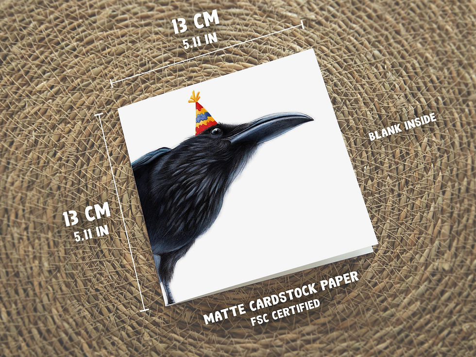Thumbnail: Raven Birthday Card