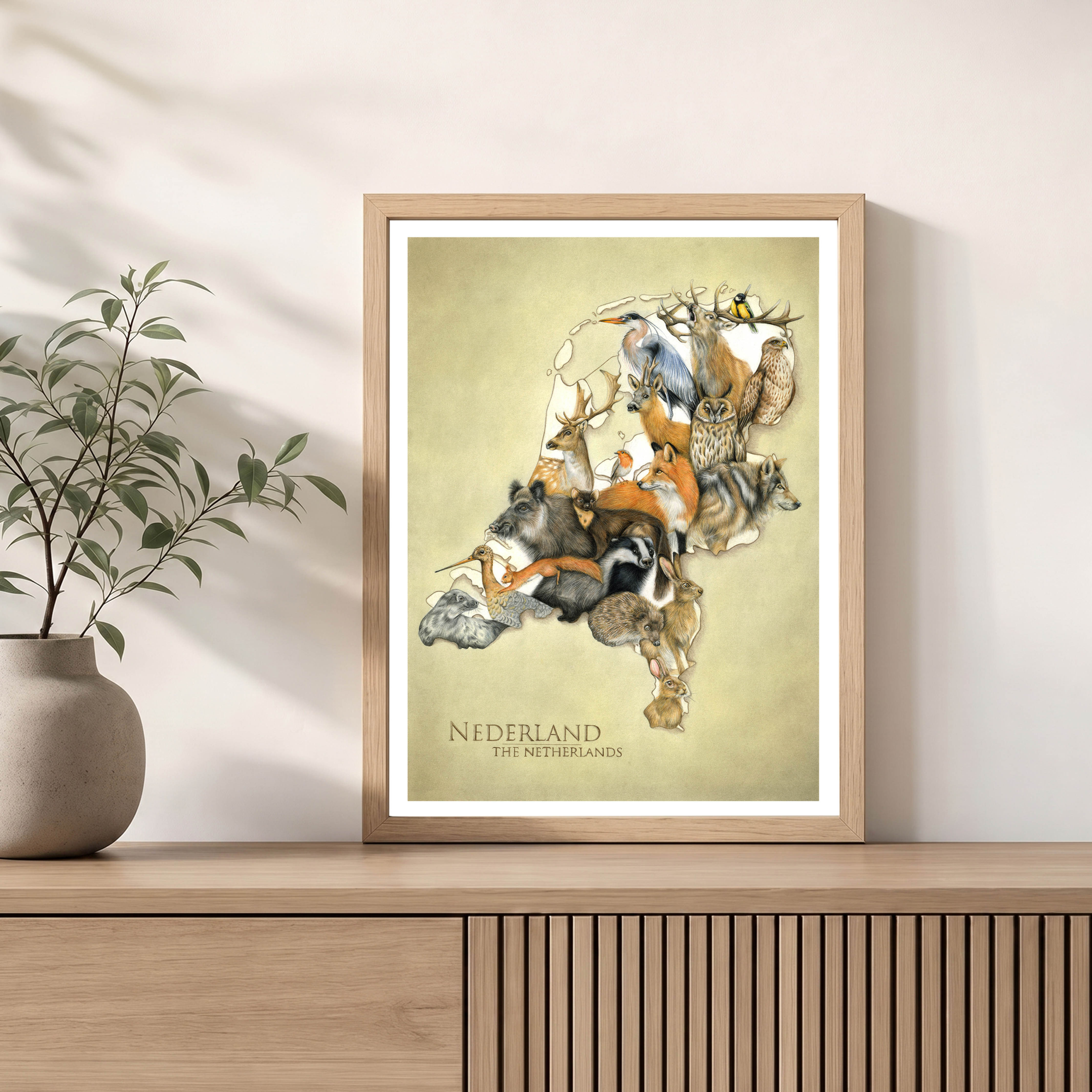 Dieren van Nederland, Landkaart