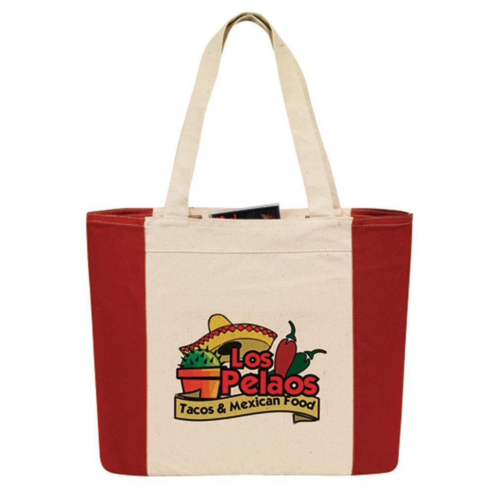 TB-8125 Trapezoid Canvas Shopping Tote