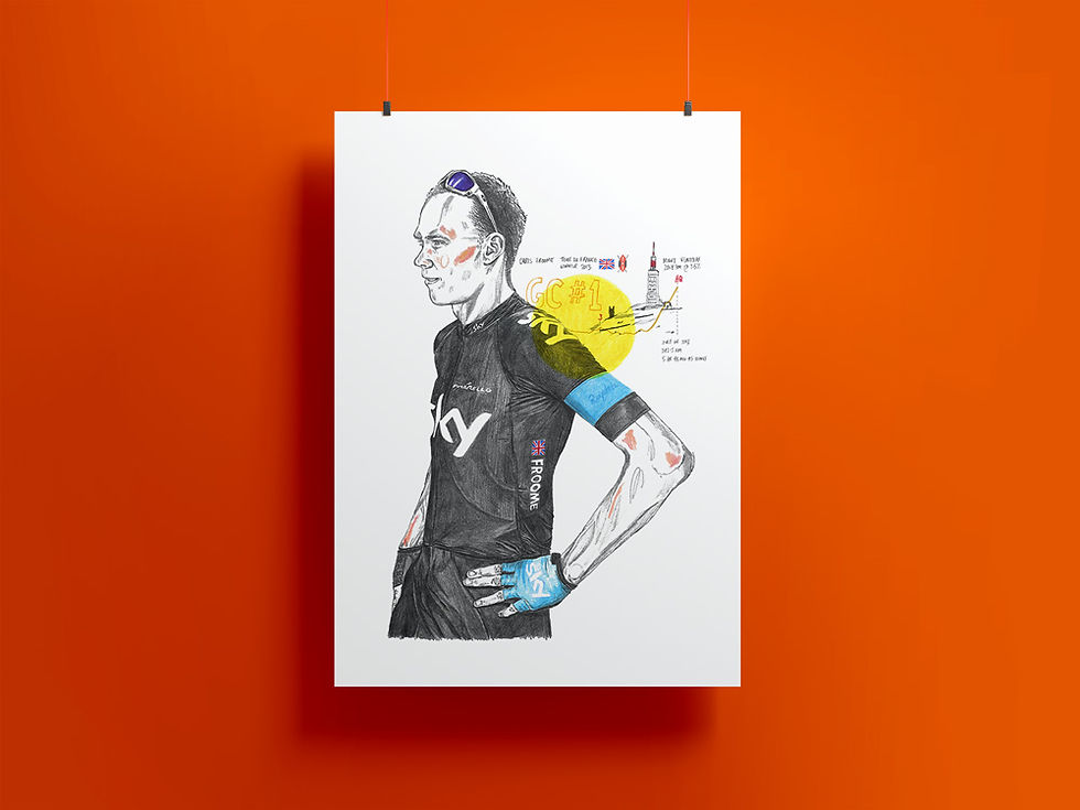 Thumbnail: Chris Froome, Glandon Portrait - A3