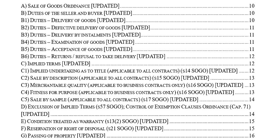 Commercial Law Part A (Exam Notes + Past Paper Q&A) 2026