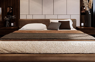 Cama grande, diseño moderno, Casa Mendoza