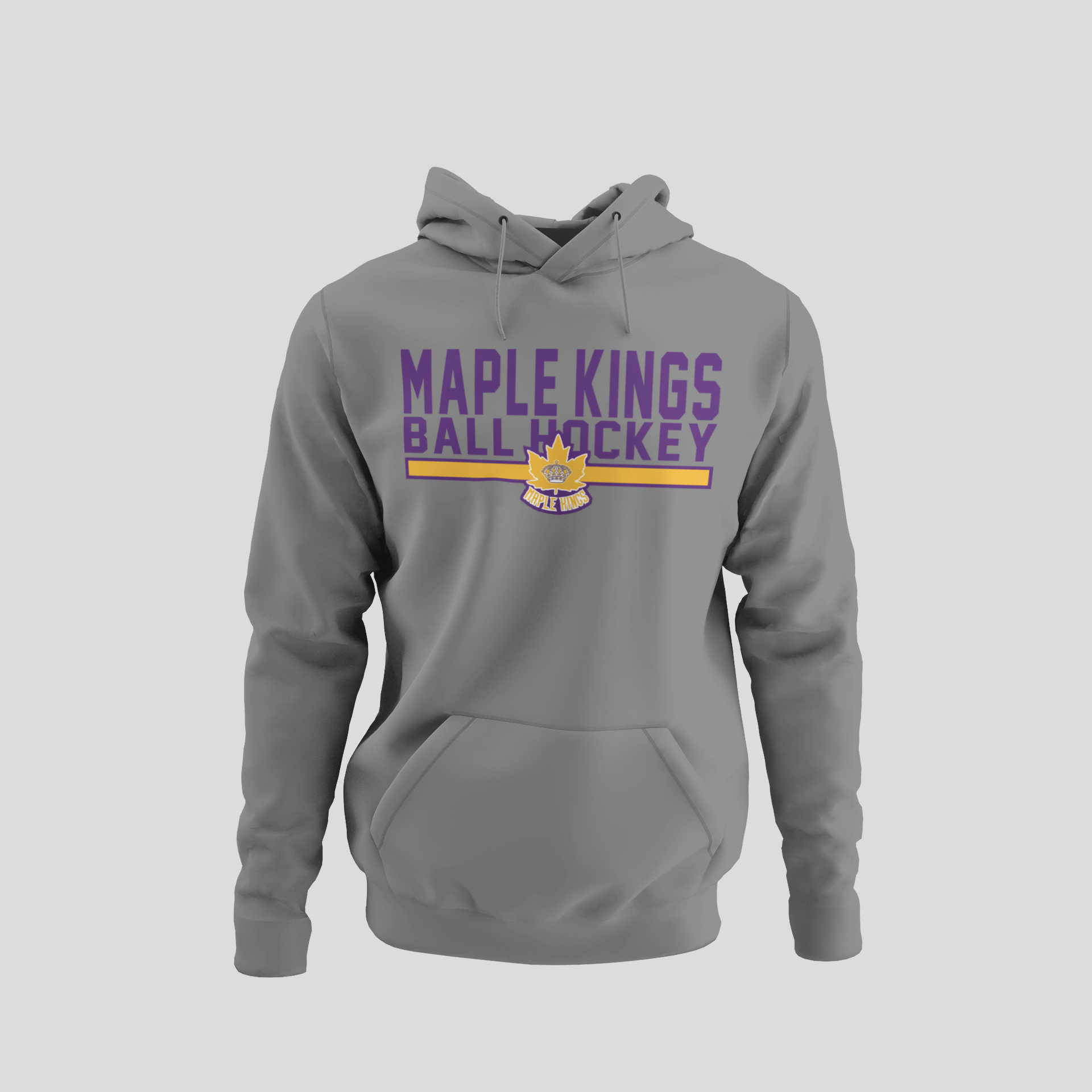 Maple Kings Grey Performance Hoodie