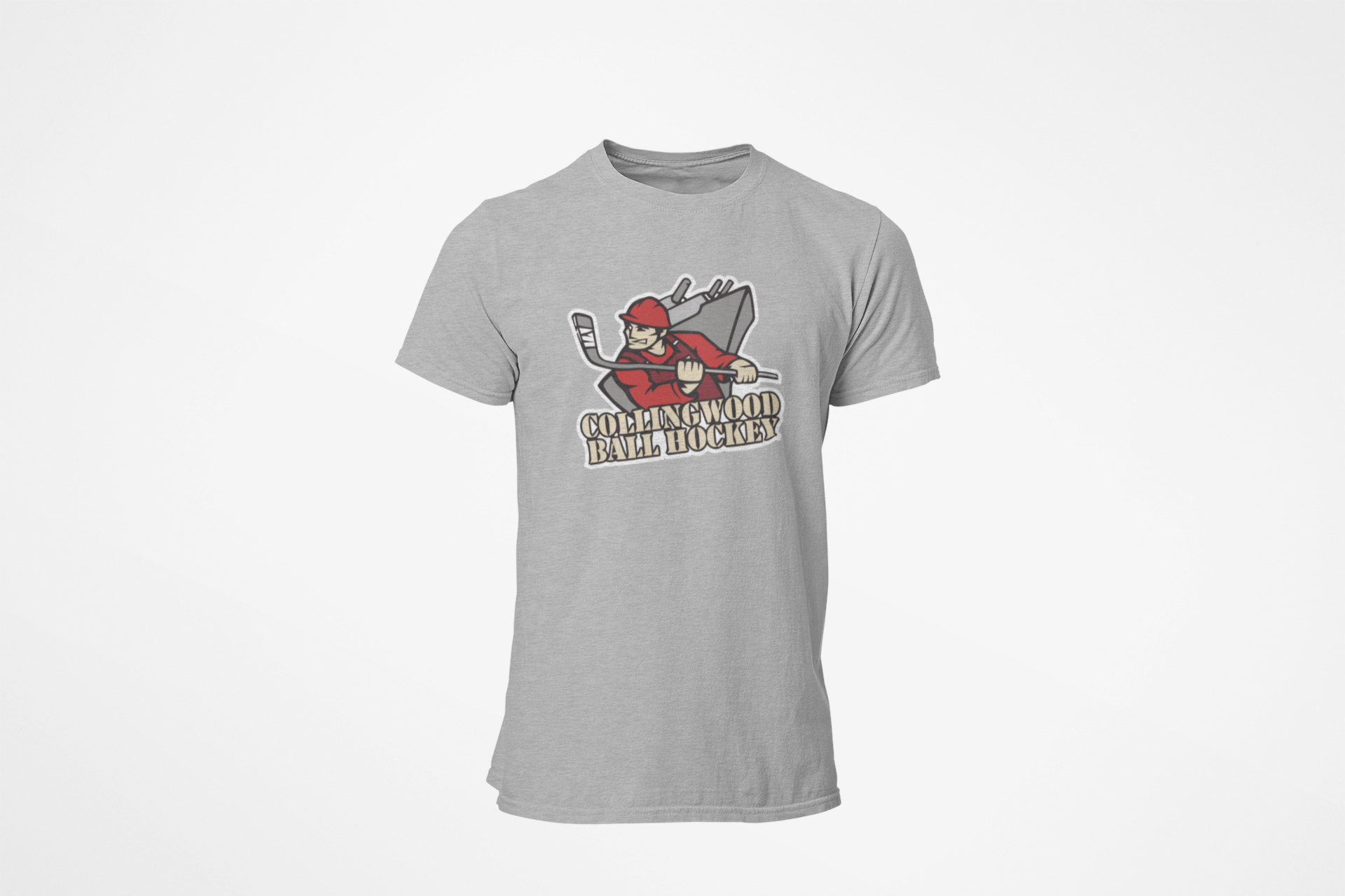 Grey T-Shirt - Collingwood Ball Hockey