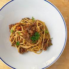 Spaghetti with Lamb Ragu