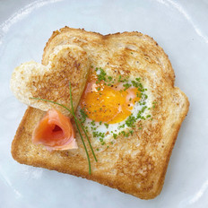 Egg in a "Heart" Hole