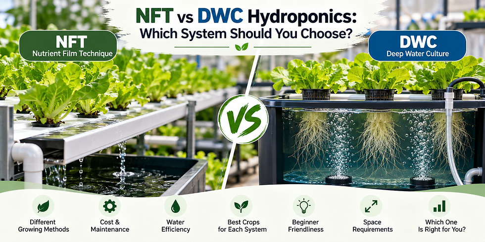 NFT vs DWC Hydroponics: What's Right For You?