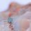 Thumbnail: BVLA Millgrain Flower Threadless Rose and White with Paraibia Topaz
