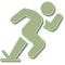 A running man icon representing a starting point for accessibility awareness
