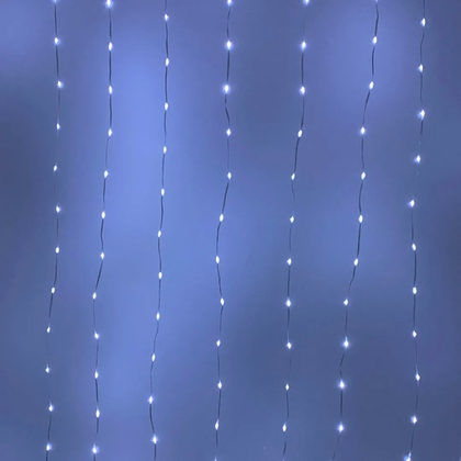 Lluvia sube y baja cable tipo Flex 3x2mts luz blanca