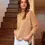 Thumbnail: Luxurious Cotton Sweater Camel