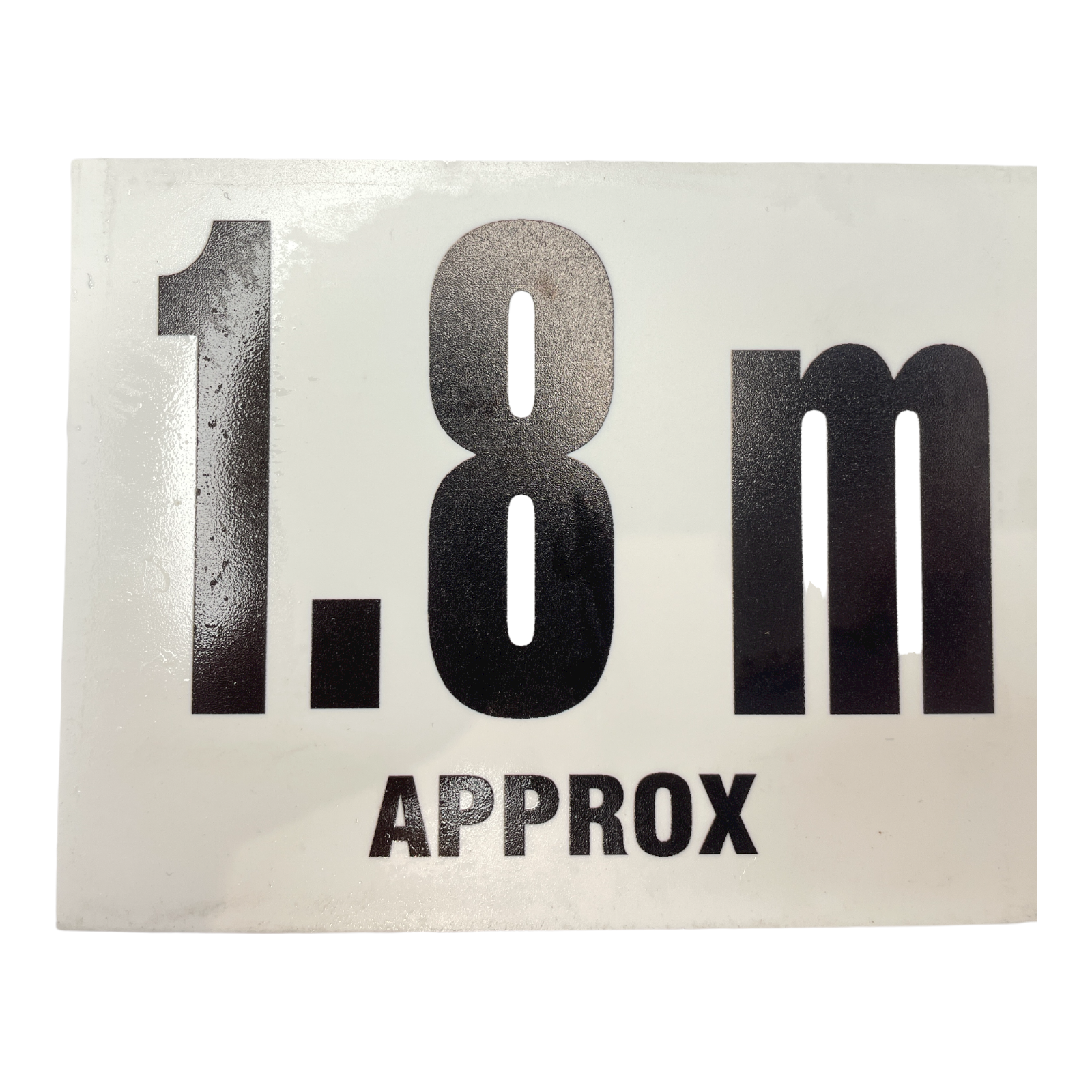 Depth Marker Pool Spa Safety Label - 1.8m