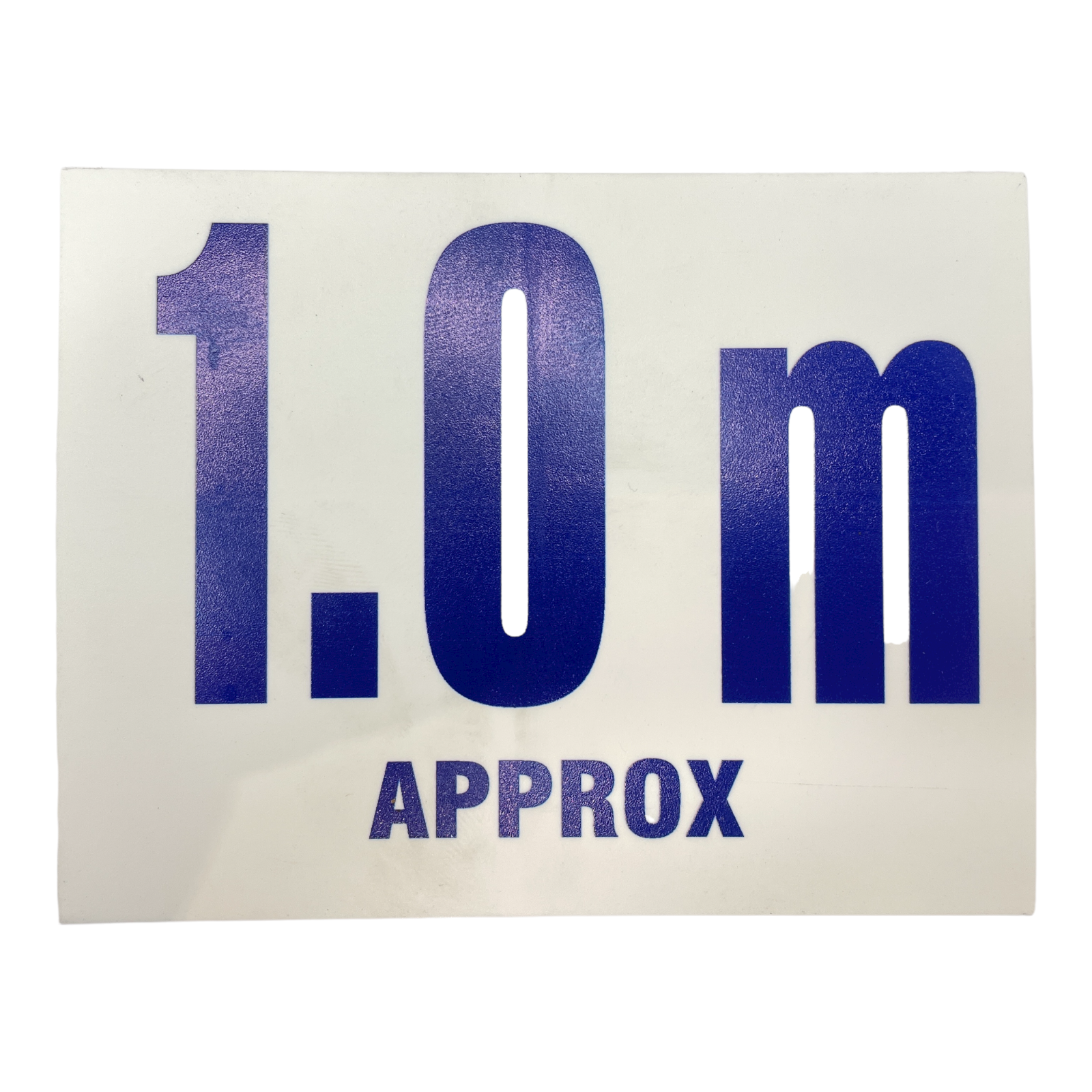 Depth Marker Pool Spa Safety Label - Blue 1.0m