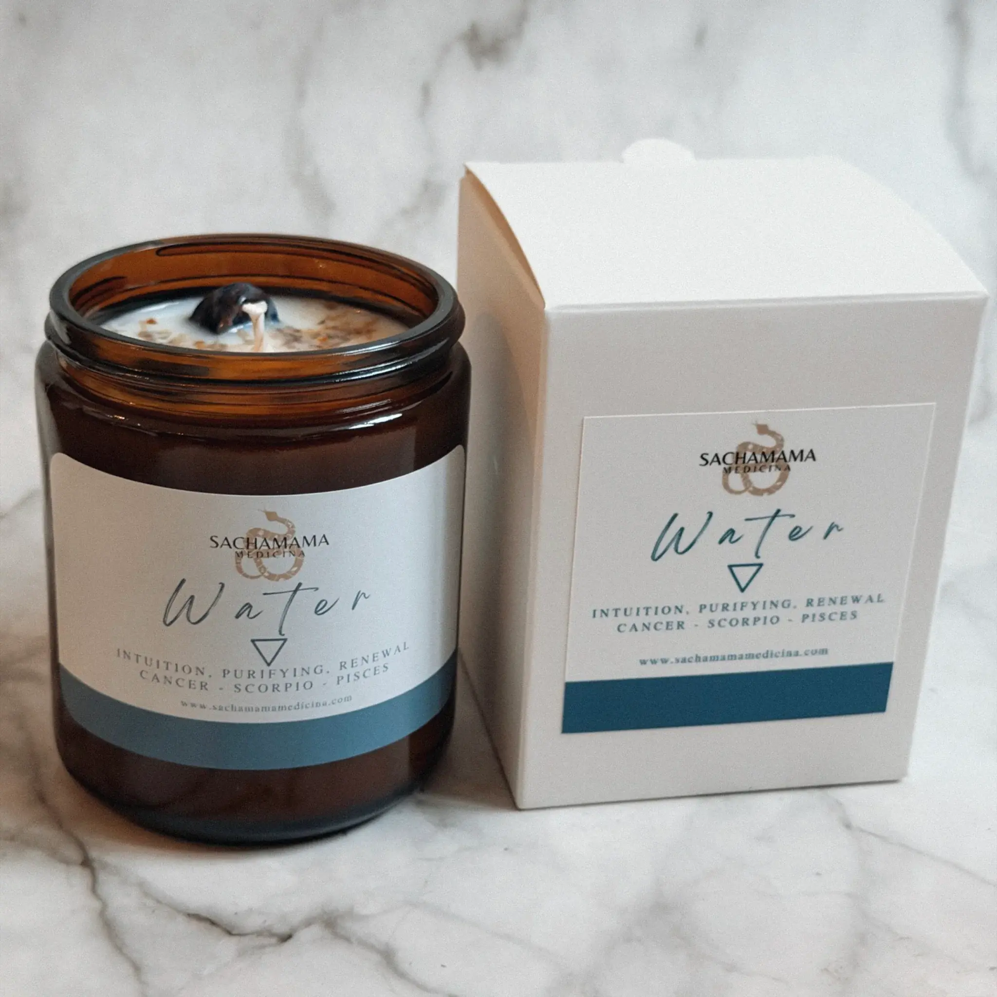 Water Sacred Elements Soy Candle