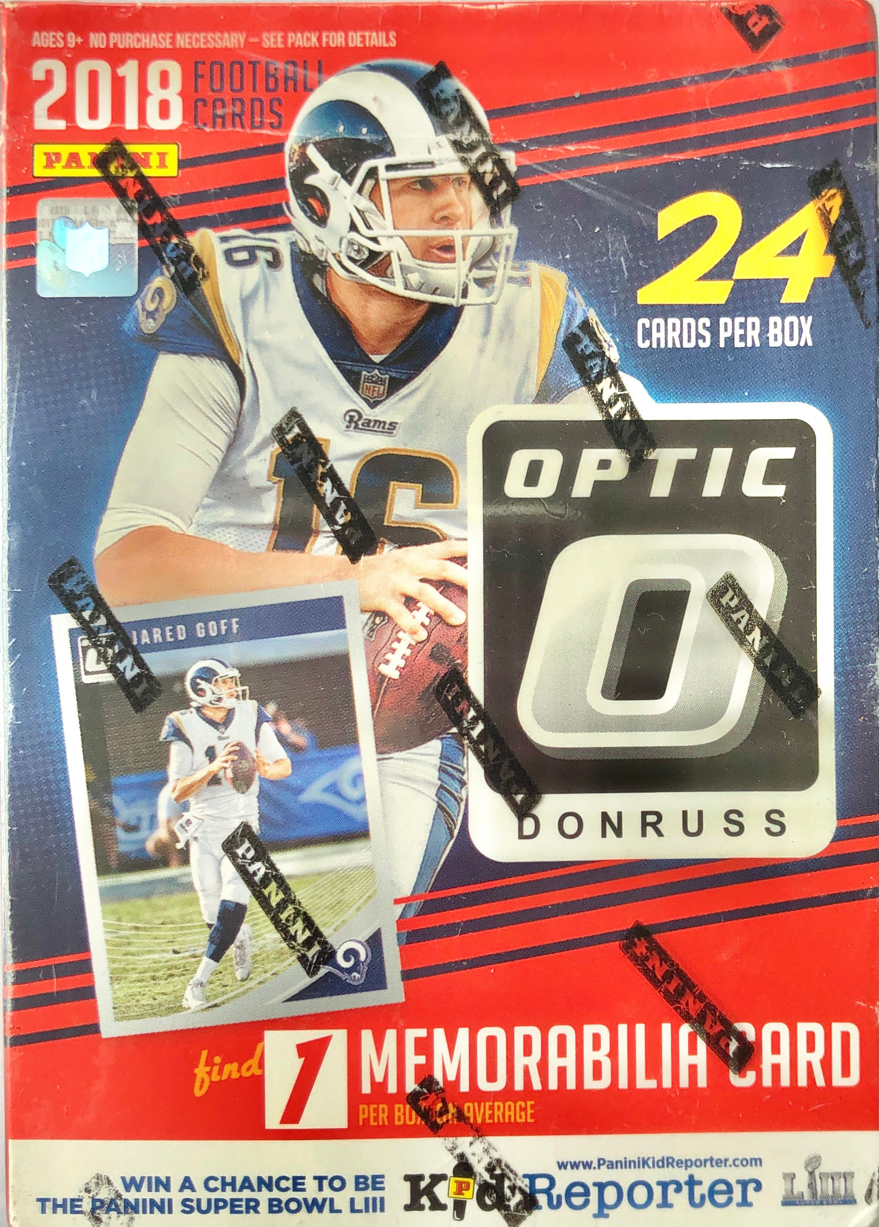 2018 Donruss Optic Football Blaster Box