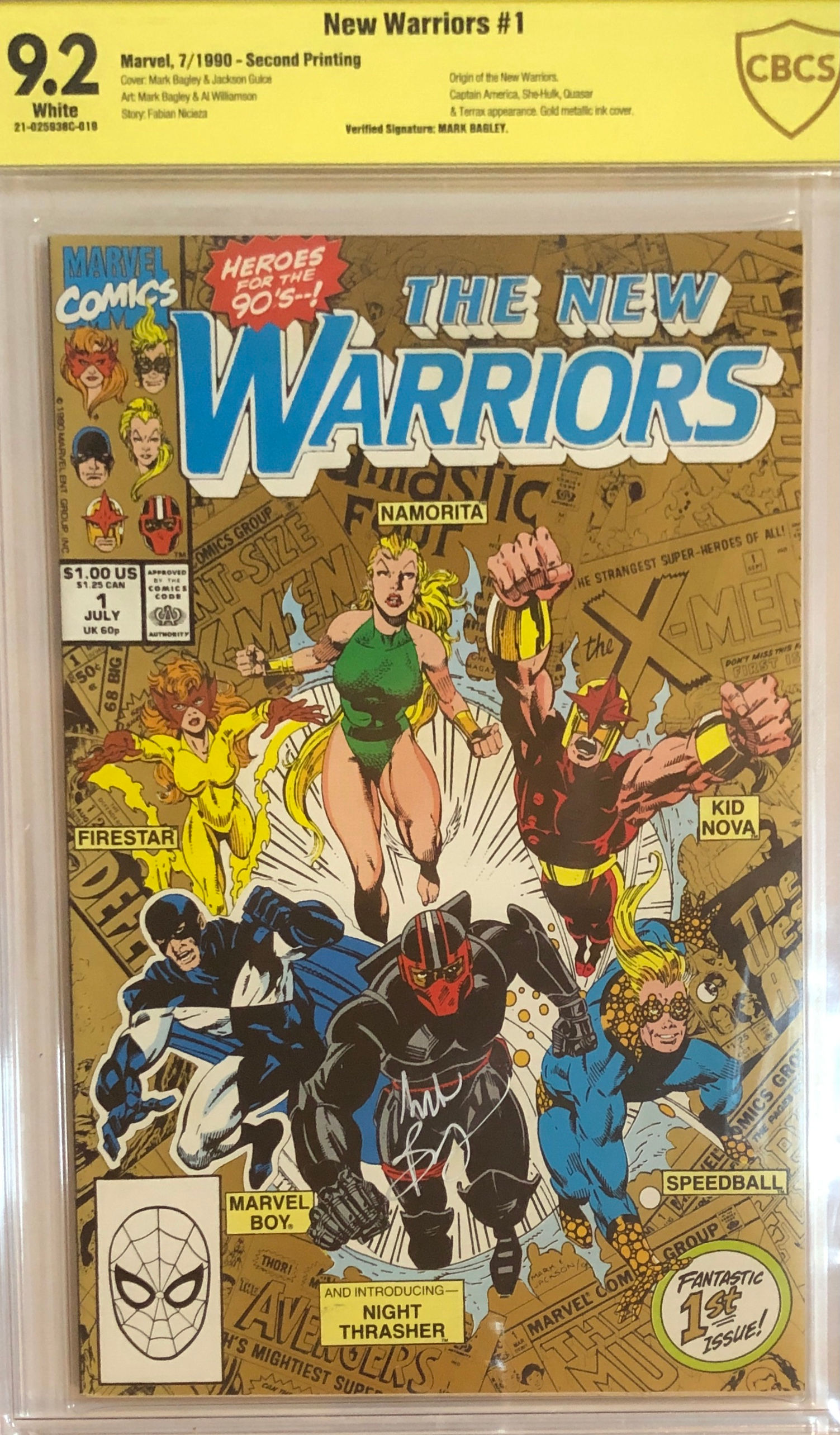 Marvel Comics 1990 New Warriors #1