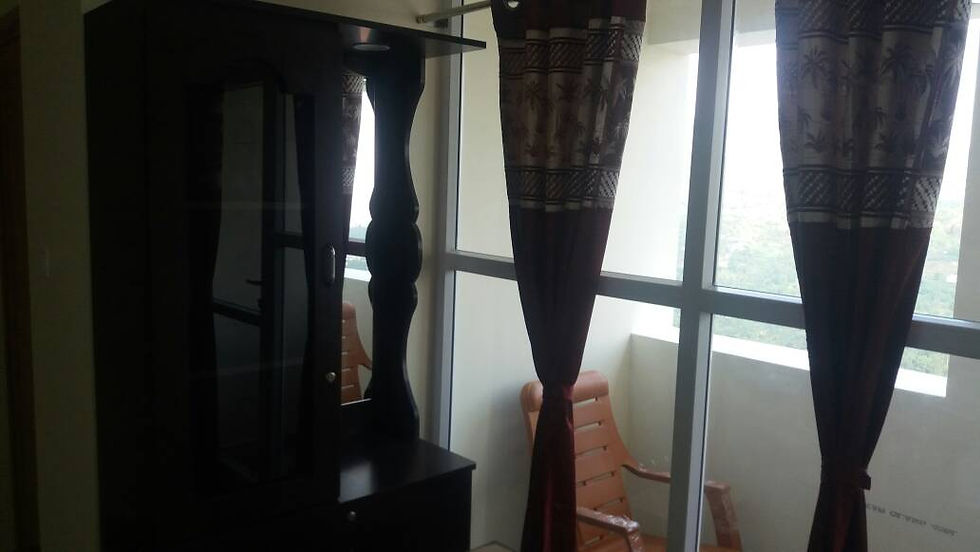 Dressing Space with balcony view