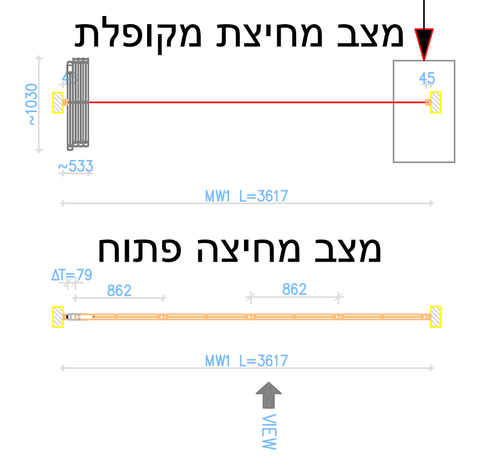 אפשרויות חנייה למחיצה אקוסטית ניידת