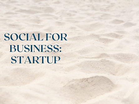 Social Media for Business: Startup