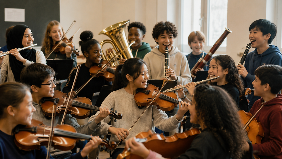 La joie de jouer en orchestre... le plus bel apprentissage du vivre ensemble !