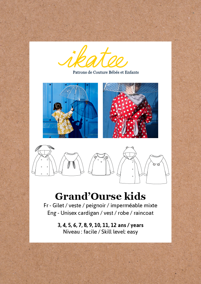 Patron Ikatee Grand Ourse Kids Gilet 3 12a Cassiopee Couture