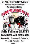affiche diner-spectacle Chatte 2019- R.j