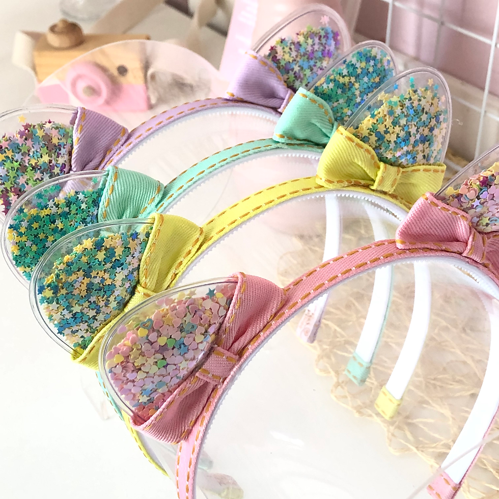 Miniatura: Tiara Orelhinha Jeans Cand
