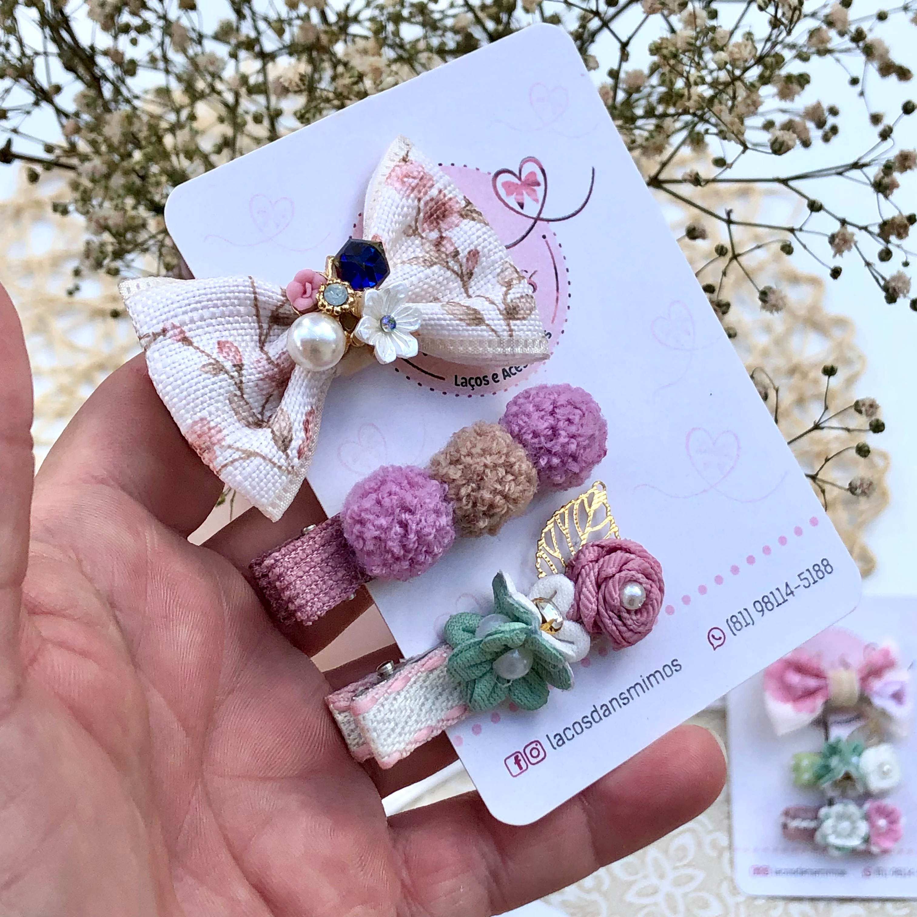 Hair Clips Florescer