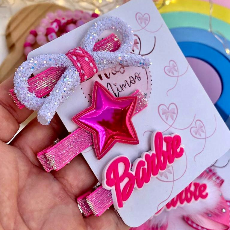 Trio Hair Clips Barbie