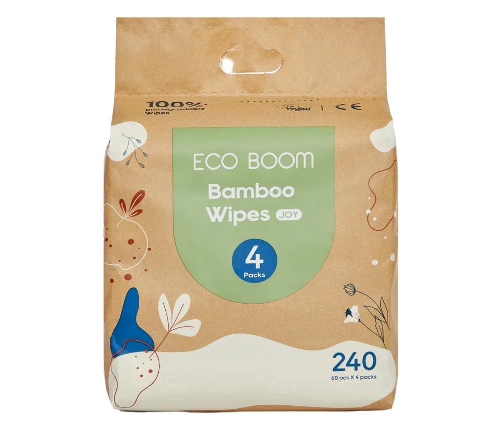 Eco Boom - Bamboo Baby Wipes Joy Value Pack 240's