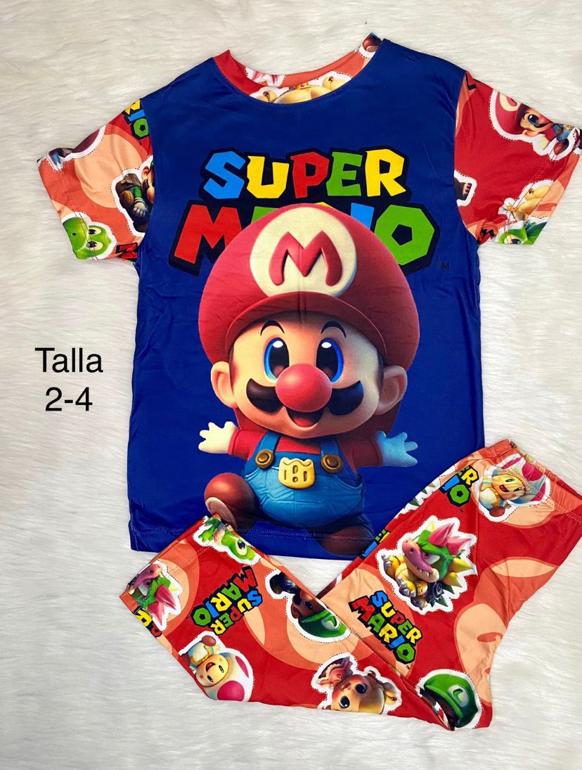 Pijama Mario Bross 2-4