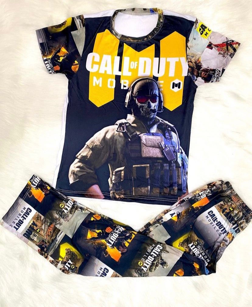 Vista Frontal Pijama Call Of Dutty