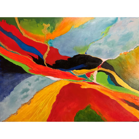 "Fractured Pathways" Farmer Rosella